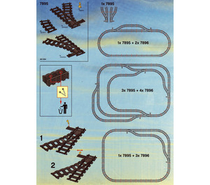 LEGO Switching Tracks Set 7895 Instructions