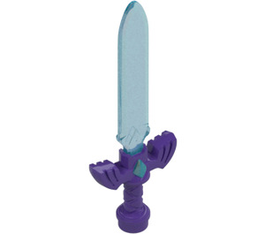 LEGO Sword with Dark Purple Winged Hilt