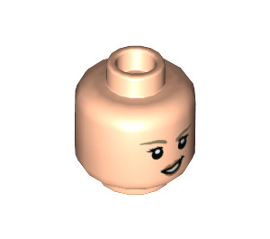 LEGO Sylvie Head (Recessed Solid Stud) (3626)