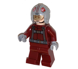 LEGO T-16 Skyhopper Piloot met Grijs Helm Minifiguur