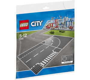LEGO T-Junction & Incurvé Road Plates 7281 Packaging