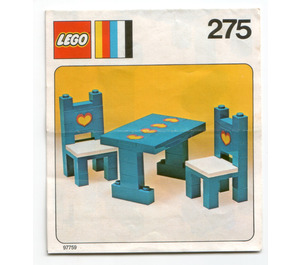 LEGO Table and chairs 275-1 Istruzioni