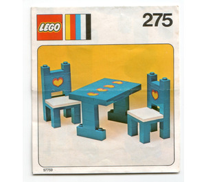 LEGO Table et chairs 275-1 Instructions