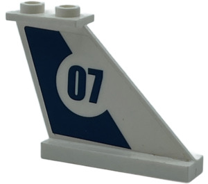 LEGO Tail 4 x 1 x 3 with "07" on right side Sticker (2340)