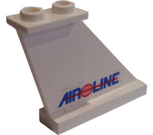 LEGO Tail 4 x 1 x 3 with Airline Logo (Right) Sticker (2340)
