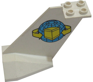 LEGO Staart Vliegtuig met Package logo from set 6375 (4867)