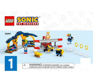 LEGO Tails' Workshop and Tornado Plane Set 76991 Instructions