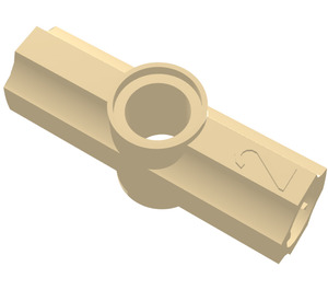 LEGO Tan Angle Connector #2 (180º) (32034 / 42134)