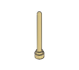 LEGO Tan Antenna 1 x 4 with Rounded Top (3957 / 30064)