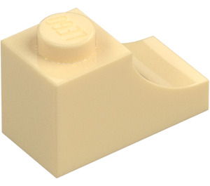 LEGO Beige Hvælving 1 x 2 Inverteret (78666)