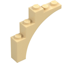 LEGO Zandbruin Boog 1 x 5 x 4 Normale boog, niet-versterkte onderkant (2339 / 14395)