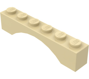 LEGO Beige Bue 1 x 6 Kontinuerlig bue (3455)