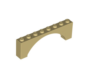 LEGO bronzer Arche
 1 x 8 x 2 Dessus mince et surélevé sans dessous renforcé (16577 / 40296)