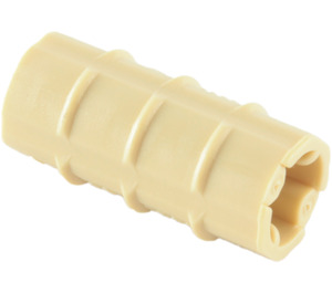 LEGO Tan Axle Connector (Ridged with 'x' Hole) (6538)