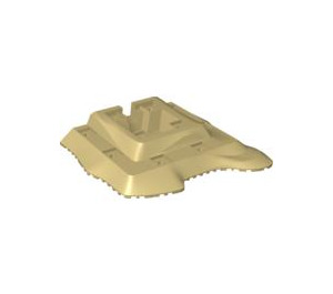 LEGO Tan Baseplate 18 x 22 Desert Island (64649)