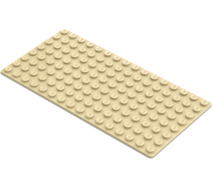 LEGO Tan Baseplate 8 x 16 (3865)