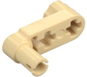 LEGO Zandbruin Balk 3 x 0.5 met Knob en Pin (33299 / 61408)