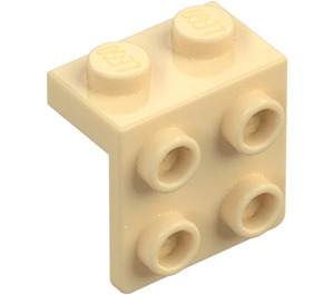 LEGO Tan Bracket 1 x 2 with 2 x 2 (21712 / 44728)