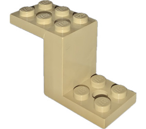 LEGO Beige Halterung 2 x 5 x 2.3 ohne Innennoppenhalter (6087)