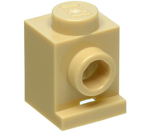 LEGO Zandbruin Steen 1 x 1 met Koplamp en Slot (4070 / 30069)