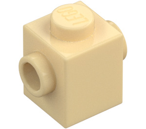 LEGO Beige Mattoncino 1 x 1 con Bottoncini su Due Lati opposti (47905)