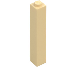 LEGO Tan Brick 1 x 1 x 5 with Solid Stud (2453)