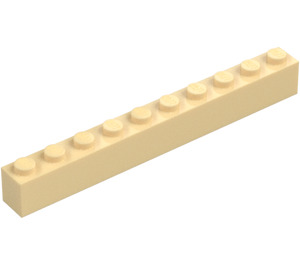 LEGO Beige Klods 1 x 10 (6111)