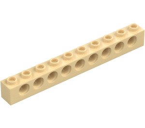 LEGO Tan Brick 1 x 10 with Holes (2730)