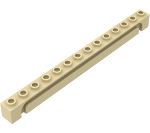 LEGO Tan Brick 1 x 14 with Groove (4217)