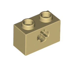 LEGO Beige Backstein 1 x 2 mit Achse Loch ('X' Öffnung) (32064)