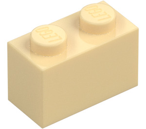 LEGO Tostado Ladrillo 1 x 2 con tubo inferior (3004 / 93792)