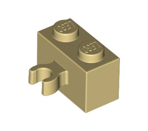 LEGO bronzer Brique 1 x 2 avec Verticale Agrafe (Ouvrir le clip 'O') (42925 / 95820)