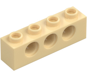 LEGO Beige Stein 1 x 4 mit Löcher (3701)