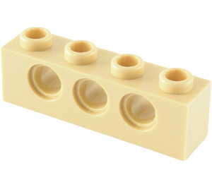 LEGO Zandbruin Steen 1 x 4 met Gaten (3701)