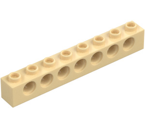 LEGO Tan Brick 1 x 8 with Holes (3702)