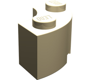 LEGO Tan Brick 2 x 2 Round Corner with Stud Notch and Normal Underside (3063 / 45417)