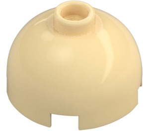 LEGO Tan Brick 2 x 2 Round with Dome Top (with Axle Holder) (3262 / 30367)