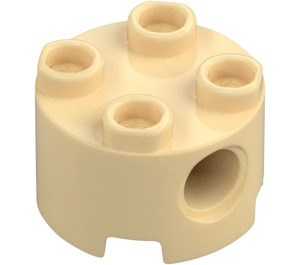 LEGO Zandbruin Steen 2 x 2 Rond met Gaten (17485 / 79566)