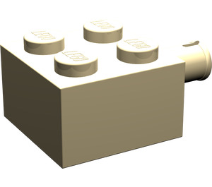 LEGO Beige Backstein 2 x 2 mit Stift und kein Achsloch (4730)