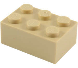 LEGO Zandbruin Steen 2 x 3 (3002)