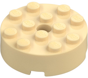 LEGO Tan Brick 4 x 4 Round with Hole (87081)