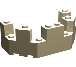 LEGO bronzer Brique 4 x 8 x 2.3 Turret Haut (6066)
