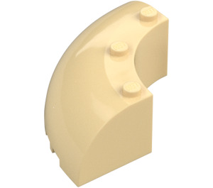 LEGO Tan Brick 6 x 6 x 2 Round Corner (87559)