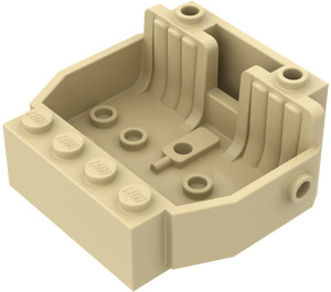 LEGO Beige Bil Base 4 x 5 med 2 Seats (30149)