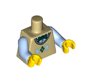 LEGO Beige Computer Programmer Torso (973 / 88585)
