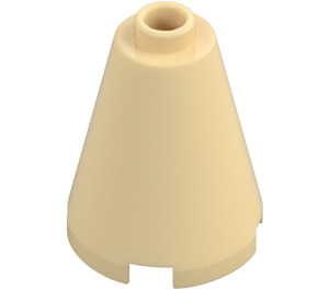 LEGO Beige Kegel 2 x 2 x 2 (Offene Noppe) (3942 / 14918)