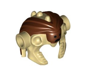LEGO Tan Cow Skull Headdress with Shrunken Head (86377)