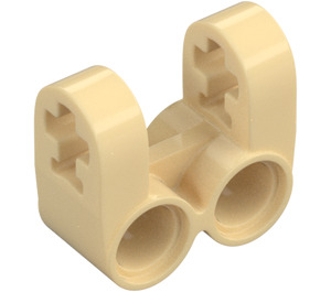 LEGO Beige Kryss Blokk 2 x 2 Split (Aksel / Twin Stift) (41678)