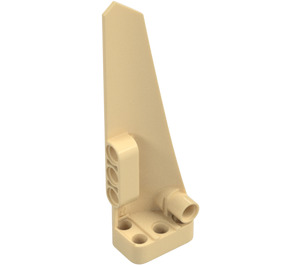 LEGO Beige Buet Panel 5 Venstre (64681)