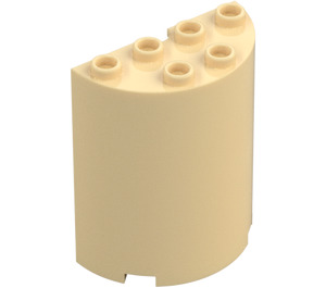 LEGO Tan Cylinder 2 x 4 x 4 Half (6218 / 20430)